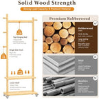 Taitiy Coat Rack Freestanding Solid Wood Clothes Rack - Image 2
