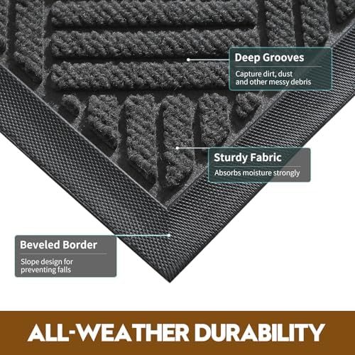 Front Door Mat, Heavy Duty Non-Slip Doormat 61.5"x36" - Image 3