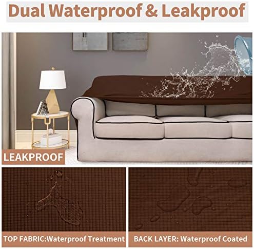 Easy-Going 100% Waterproof Loveseat Couch Cover Stretch Jacquard Sofa Cover - Image 3