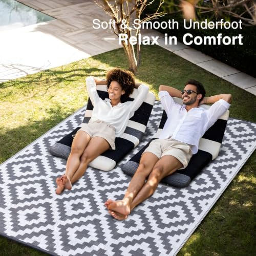 OLANLY Outdoor Rug 8x10 ft Waterproof Reversible Mat - Image 5