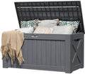 Flamaker Internal 120 Gallon Deck Box Waterproof, Large Outdoor Storage Box by Flamaker