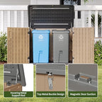 Aoxun Outdoor Storage Cabinet 35 Cu.Ft 2 Shelves - Image 7