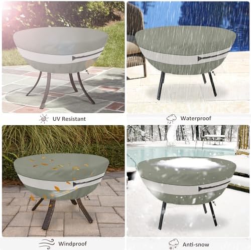 Round Patio Table Cover, Suitable - Image 5