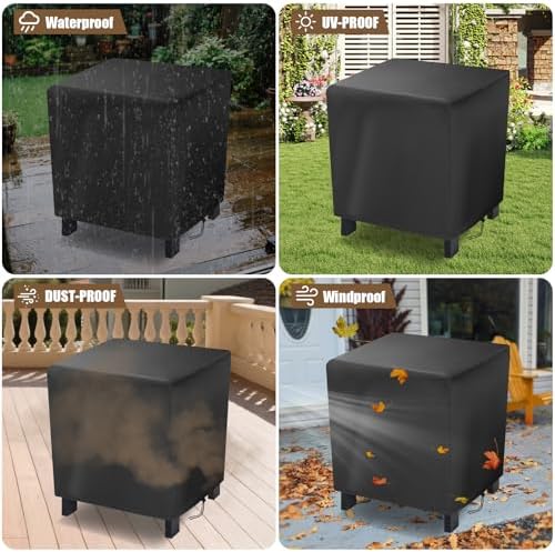 Small Outdoor Side Table Cover 17x13x16in Waterproof - Image 6