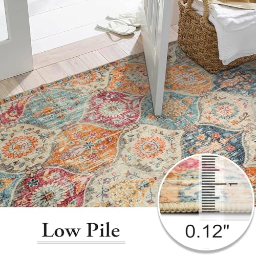 Lahome Moroccan 5x8 Area Rug, Washable Rugs - Image 6