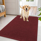 OLANLY Dog Door Mat for Muddy Paws 44x32, Super Absorbent Chenille Mud Mat by OLANLY