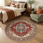 RELEANY Washable Area Rug, Round 4ft by RELEANY