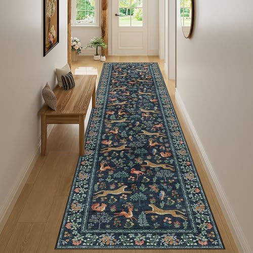 DUKINO 2.6x12 Hallway Runner Rug, Washable Animal Rug Non Slip - Image 6
