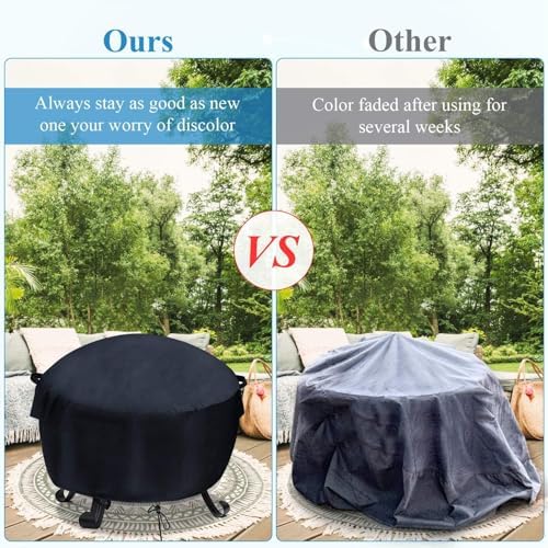 24-26 inch Fire Pit Cover Round - Image 5