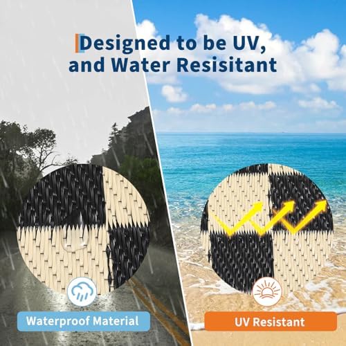 9x12 Outdoor Rug Waterproof Foldable Plastic Straw Carpet - Image 6