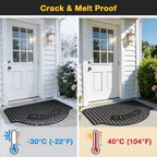31”x 47” Black Non Slip Waterproof Welcome Rubber Door Mat - Image 4