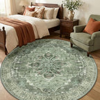 RELEANY Washable Area Rug, Round 6ft - Image 3