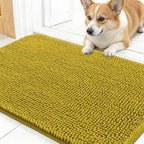 OLANLY Dog Door Mat for Muddy Paws 24x16, Super Absorbent Chenille Mud Mat by OLANLY
