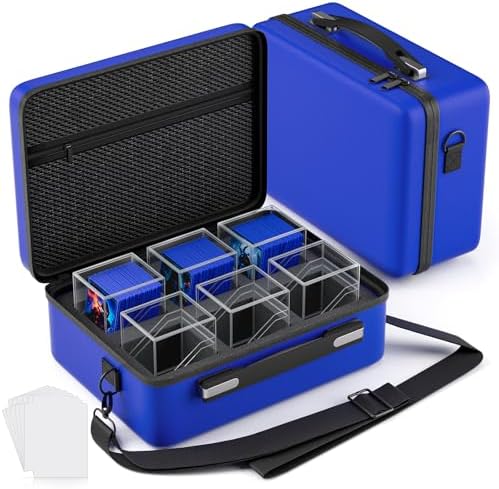 Proijeut Card Deck Box with Portable Case, 6 Pack Clear Commander Deck Box with by PROijeut
