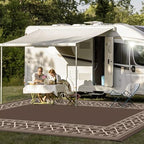 GENIMO Outdoor Rug, Waterproof Plastic Rugs 10'x14' - Image 3