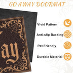 Halloween Door Mat with Go Away Design - Image 4