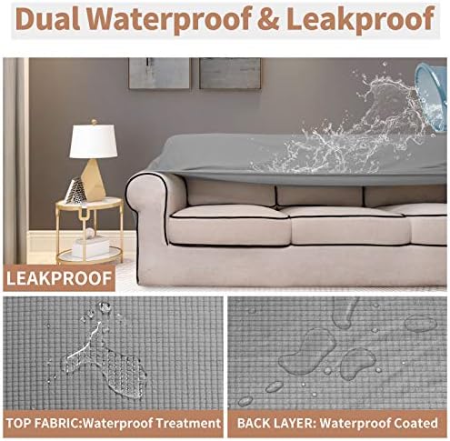 Easy-Going 100% Waterproof Couch Cover, 3 Cushion Oversized Sofa Cover - Image 4