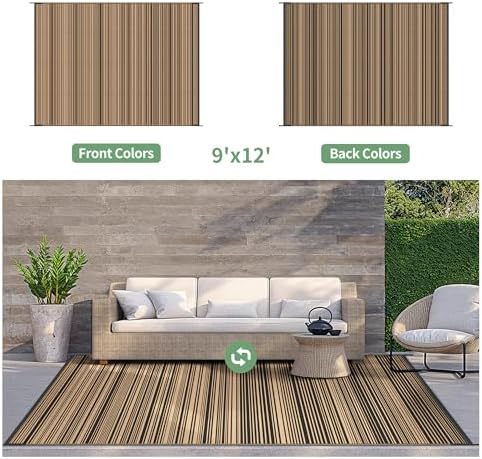 GENIMO Outdoor Rug, Waterproof Plastic Rugs - Image 4
