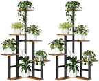 Yzosvki Corner Plant Stand Indoor Set of 2 by Yzosvki