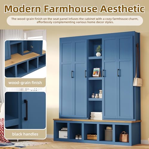 Merax Modern Farmhouse Hall Tree - Image 5