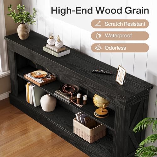 Tribesigns 63" Console Table, 3-Tier Entryway Table - Image 4