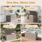 160 Gallon Outdoor Storage Box, Large Waterproof Patio Deck Box - Image 6