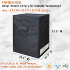 7.0 Cu Ft Chest Freezer Covers for Outside, 32.5W×22.5D×33.5H - Image 2