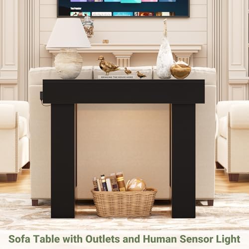 Unikito 39" Entry Table with Sensor Light & AC Outlets with USB-C Ports - Image 5