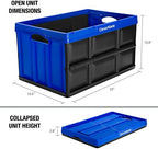 CleverMade CleverCrates Collapsible Storage Bin, Royal Blue - Image 3