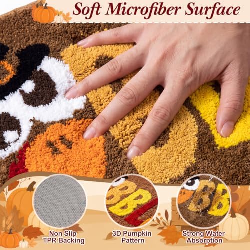 Capoda 1 Pcs Fall Thanksgiving Bathroom Rug 20 x 30 Inch - Image 3