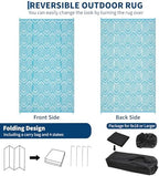 9x12 Outdoor Rug Waterproof Foldable Plastic Straw Carpet - Image 5
