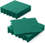 Jocoevol 12-Pcs Interlocking Tile, Indoor/Outdoor Drainage Interlocking Floor by JOCOEVOL