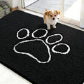 OLANLY Dog Door Mat for Muddy Paws 48x30, Paw Print Design Chenille Mud Mat by OLANLY
