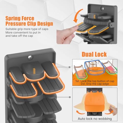 Hat Organizer for Baseball Caps 2 Packs - Image 2