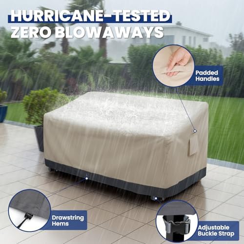 Extra Heavy Duty 3-Seater Outdoor Sofa Cover Waterproof - Image 6