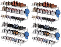 4 Pack Wall Mounted Shoe Rack, 3 Tier Hanging Shoe Rack Holds 48 Pairs by HomeOrganizerandStorage