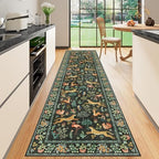 DUKINO 2.6x10 Washable Runner Rug, Non Slip Animal Rug by DUKINO