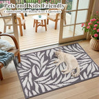 Ileading Indoor Door Mat 2x3ft, Absorbent Dog Muddy Paws Mats, Low-Profile - Image 2