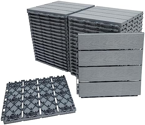 36pcs 12'' x 12'' Balcony Tiles Interlocking Patio Deck Tiles Outdoor Indoor by Gdrasuya10