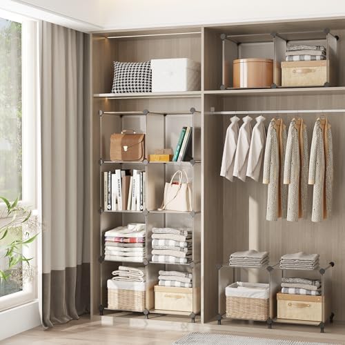 AWTATOS Closet Organizer, 6 Cube Storage Organizer, Closet Storage Shelves - Image 4