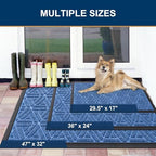 Smiry Front Door Mat Outside Entrance, Low Profile Rubber Doormat - Image 2
