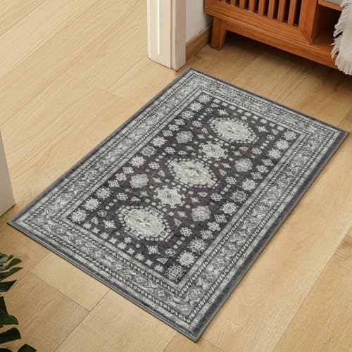 2x3 Door Mat Washable Boho Non Slip Small Rug by Nestiva