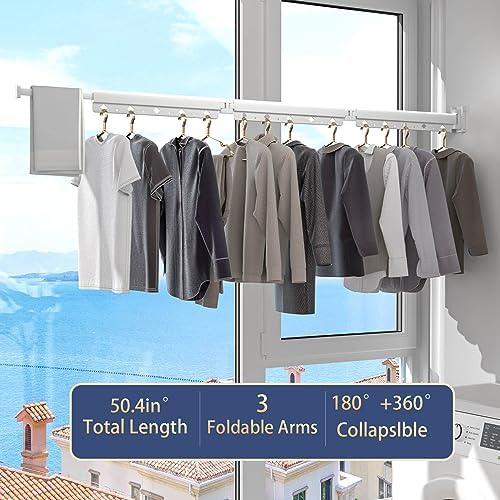 Clothes Drying Rack, Laundry Drying Rack Wall Mount - Image 2