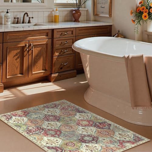 Lahome Moroccan Washable Indoor Door Mat, 2x3 Entryway Rugs - Image 3