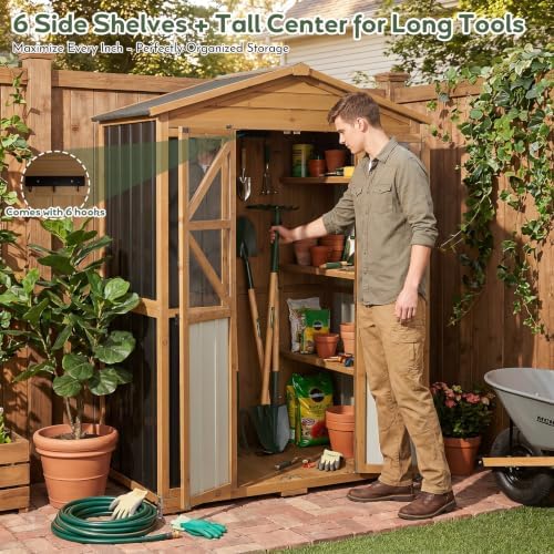 Extra Large Outdoor Storage Cabinet Weatherproof, Garden Shed - Image 3