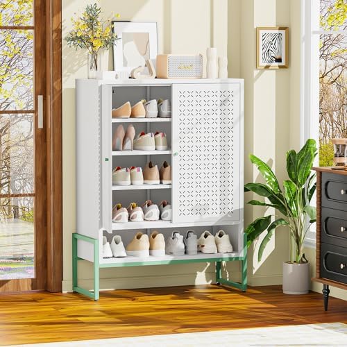 Outdoor Storage Cabinet, Heavy-Duty Metal Patio Cabinet - Image 5