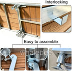 Heavy-duty Patio Decking 84×84cm WPC Deck Tiles Outdoor - Image 5
