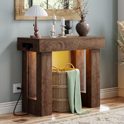 Unikito 39" Entry Table with Sensor Light & AC Outlets with USB-C Ports by Unikito