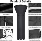 Patio Heater Covers with Reflective Strip, Outdoor Heater Cover Waterproof - Image 3
