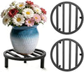 Large Plant Stand, 3 Pack 12 Inch Metal Pot Risers by bozopion